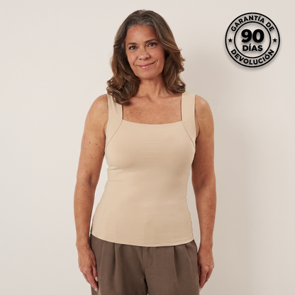 SuaveLina - Camiseta con Sujetador Incorporado